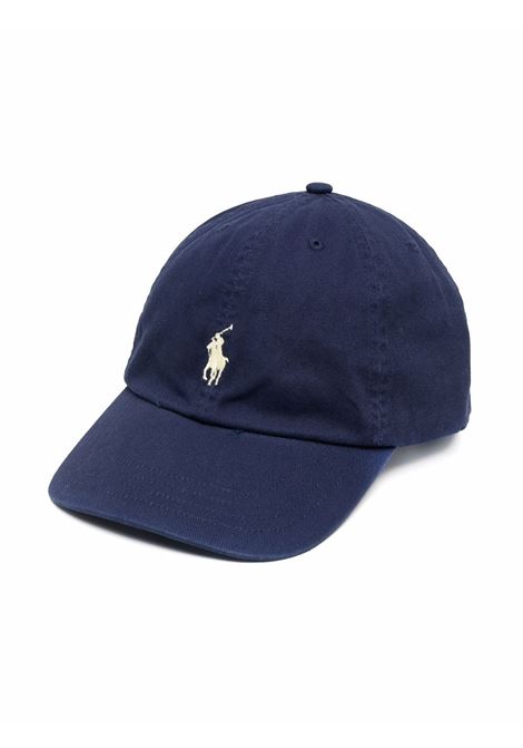 Cappello Da Baseball Blu Con Pony Giallo RALPH LAUREN KIDS | 323-552489004